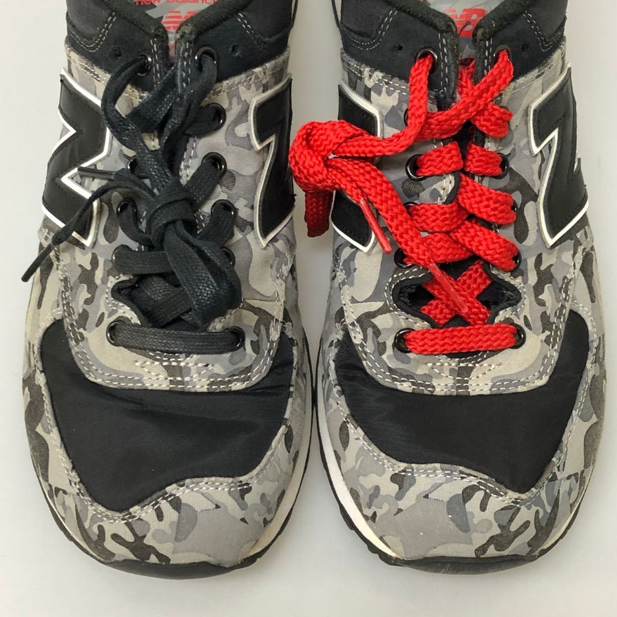 ニューバランス スニーカー 574 クラシック カモフラ柄 メンズ 27.5cm ブラック New Balance 約27.5cm【PTM5】
