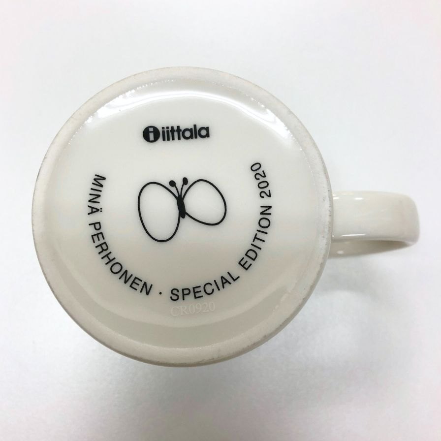 イッタラ×ミナペルホネン マグカップ スペシャルエディション 2020 バード 陶器 ユニセックス ホワイト iittala×mina perhonen【AFI28】【中古】