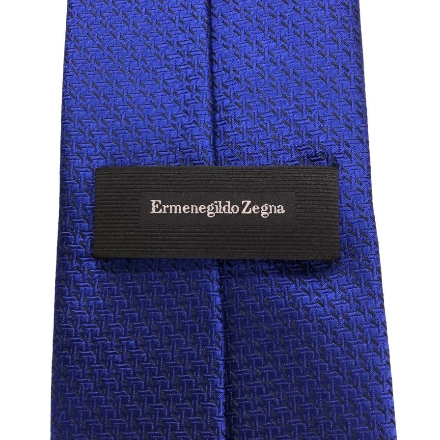 エルメネジルド ゼニア ネクタイ ブルー シルク ダービータイ ブルー Ermenegildo Zegna【AFI11】