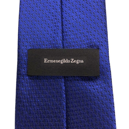 エルメネジルド ゼニア ネクタイ ブルー シルク ダービータイ ブルー Ermenegildo Zegna【AFI11】