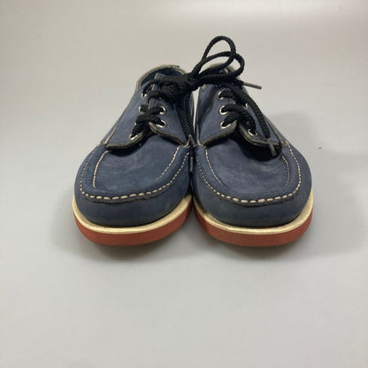 ラッセルモカシン デッキシューズ スエード メンズ ネイビー サイズ6.5E RUSSELL MOCCASIN 約25.0cm【AFC34】