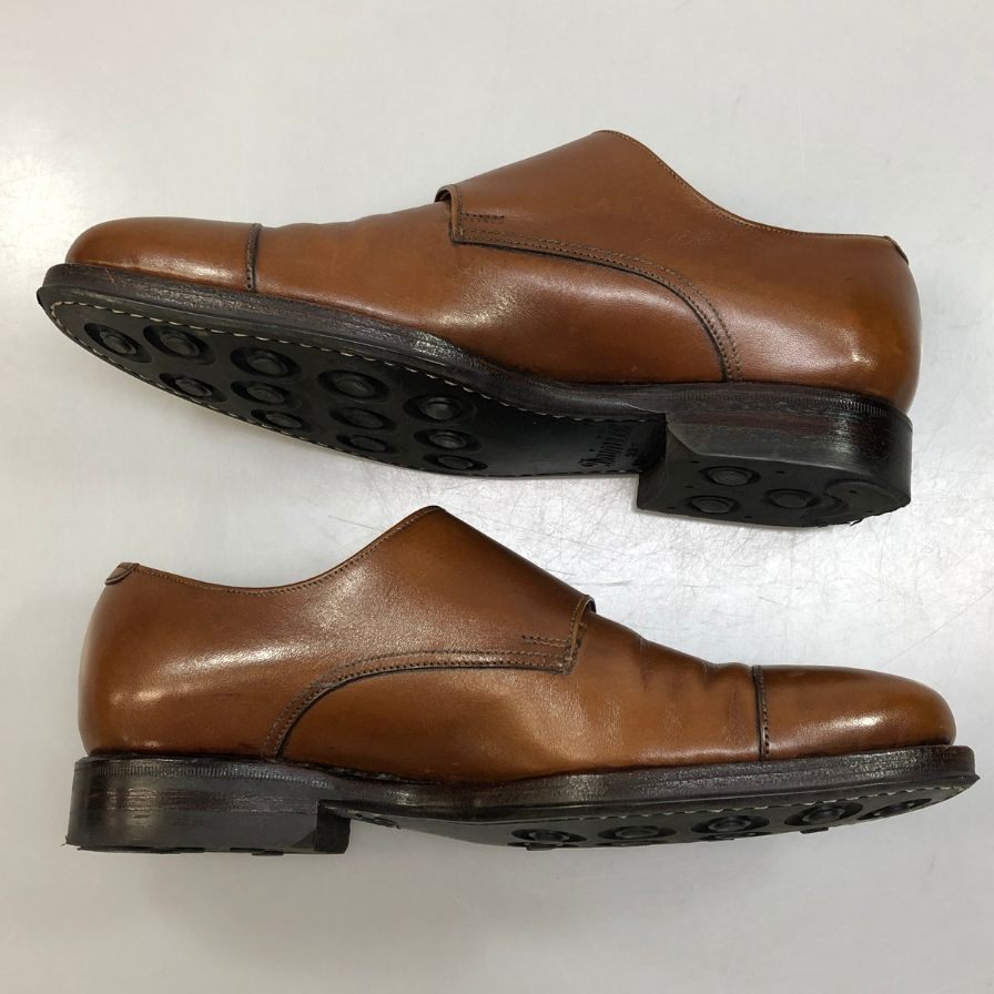 ジャランスリワヤ レザーシューズ ダブルモンク 98374 カーフ サイズUK5 メンズ ブラウン JALAN SRIWIJAYA 約24.0cm【AFC3】