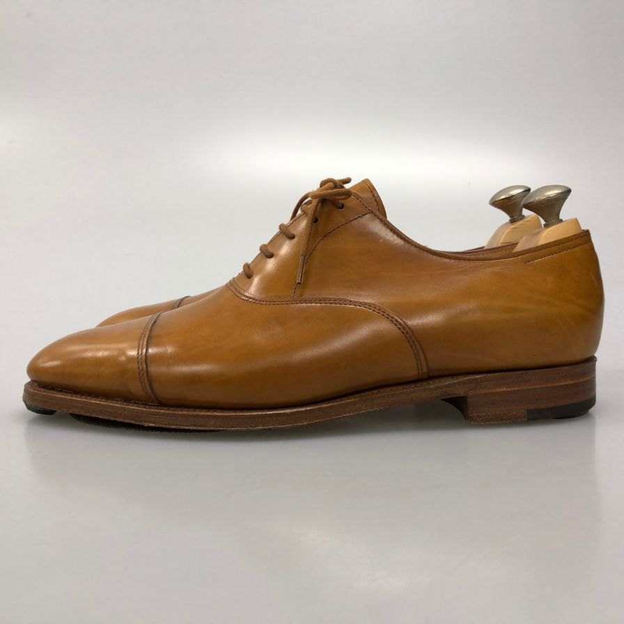 ジョンロブ レザーシューズ シティ2 カーフ ストレートチップ 7000ラスト サイズUK6.5E ブラウン JOHN LOBB CITY ビジネスシューズ 約25.0cm【LA】【中古】