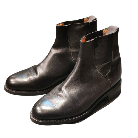 パラブーツ レザーシューズ サイドゴアブーツ ブラック メンズ サイズUK6.5 PARABOOT  約25.5cm【LA】【中古】