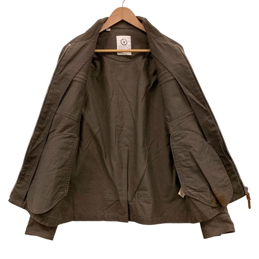 中古◆ヴィズヴィム ビズビム トラッカージャケット ラグラン コットン カーキ メンズ サイズM visvim 【AFB30】