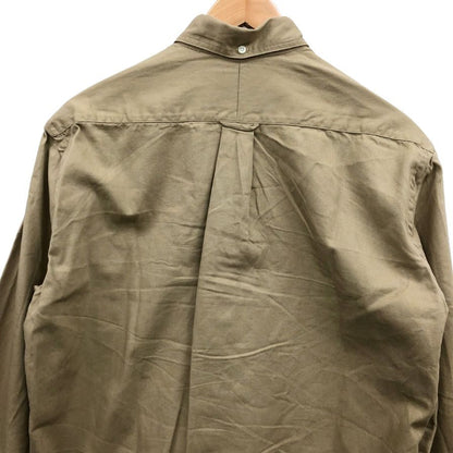 美品◆ギットマン ヴィンテージ 長袖シャツ ボタンダウン アメリカ製 コットン メンズ ベージュ サイズM GITMAN VINTAGE 【AFB9】