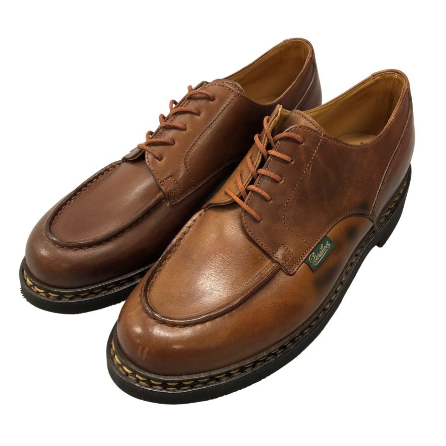 パラブーツ レザーシューズ シャンボード Uチップ ブラウン系 メンズ サイズ7 Paraboot CHAMBORD 約25.5cm【AFD9】