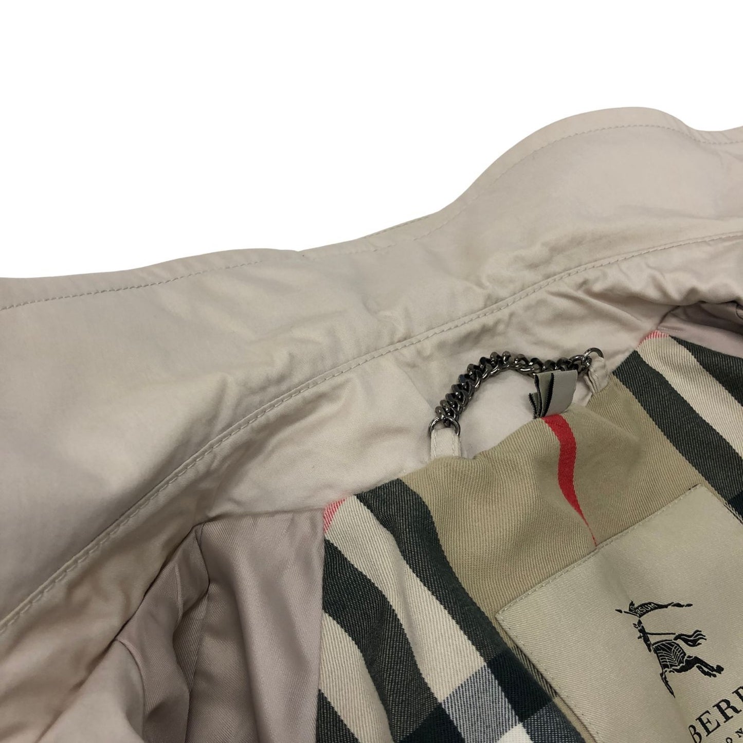 極美品◆バーバリー トレンチコート コットン ナイロン アイボリー サイズEUR52 BURBERRY 【AFA16】