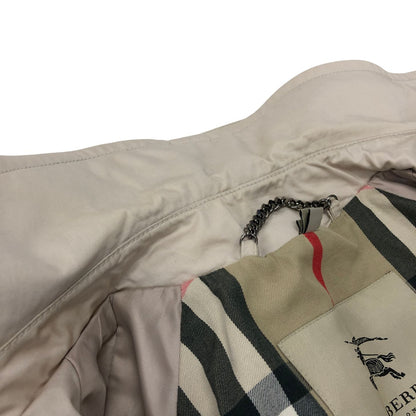 極美品◆バーバリー トレンチコート コットン ナイロン アイボリー サイズEUR52 BURBERRY 【AFA16】