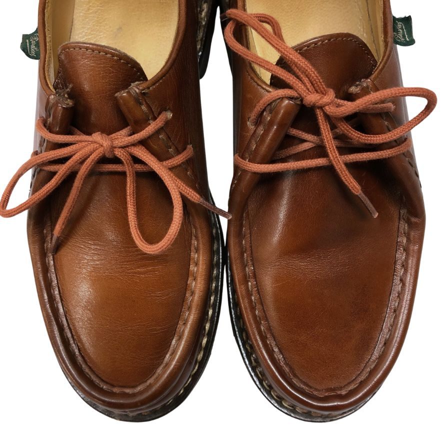 パラブーツ レザーシューズ ミカエル チロリアン サイズ39 メンズ マロン PARABOOT MICHAEL 約24.0cm【AFC44】