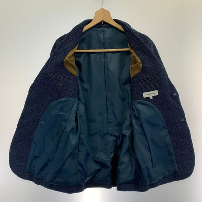 中古◆アバハウス テーラードジャケット セットアップ メンズ インデイゴ ネイビー  サイズ3 ABAHOUSE 【AFA17】