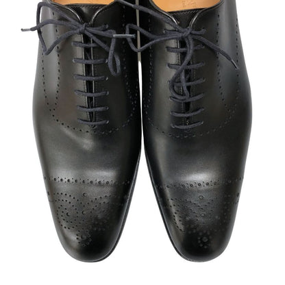ジェイエムウエストン レザーシューズ 547 ホールカット パンチド ブラック メンズ サイズ9.5 J.M.WESTON ビジネスシューズ 約28.0cm【LA】【中古】