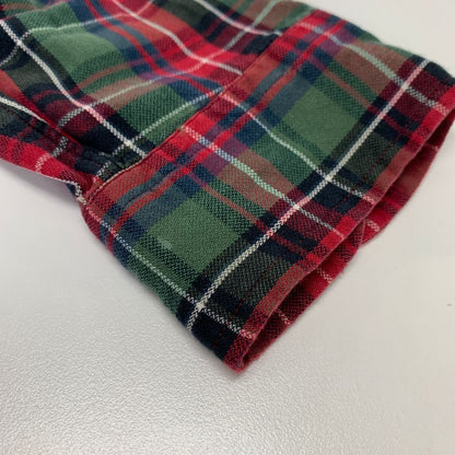 美品◆ラルフローレン ボタンダウンシャツ 90S オールド チェック レッド メンズ サイズL Ralph Lauren 【AFB8】