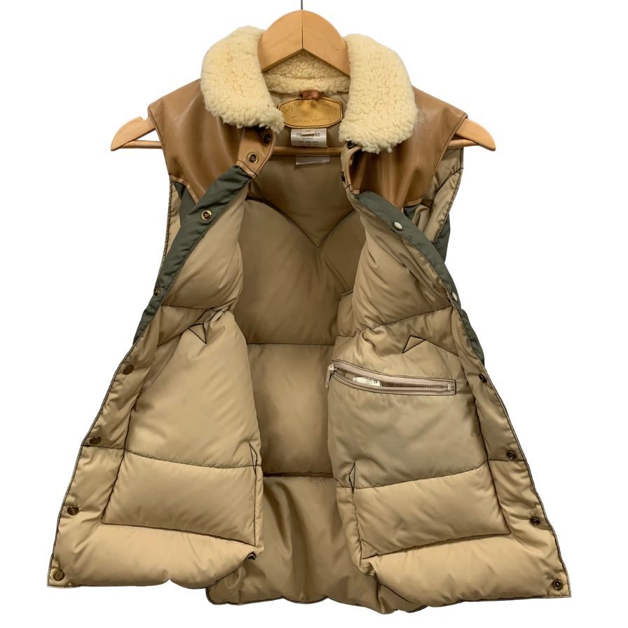 美品◆ロッキーマウンテン フェザーベッド ダウンベスト CHRISTY VEST カーキ メンズ サイズ36 Rocky Mountain FeatherBed 【AFF20】