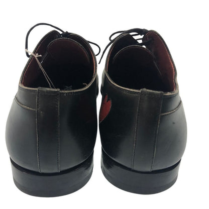マグナーニ レザーシューズ 2アイレット カジノコレクション サイズ40 ブラック MAGNANNI 約24.5cm【AFC34】