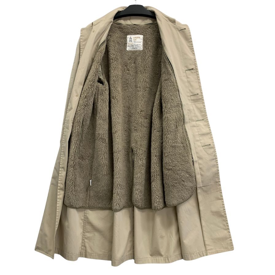 中古■ロンドンフォグ バルカラーコート 70年代 USA製 ライナー付き ベージュ メンズ サイズ40 LONDON FOG 【AFA9】