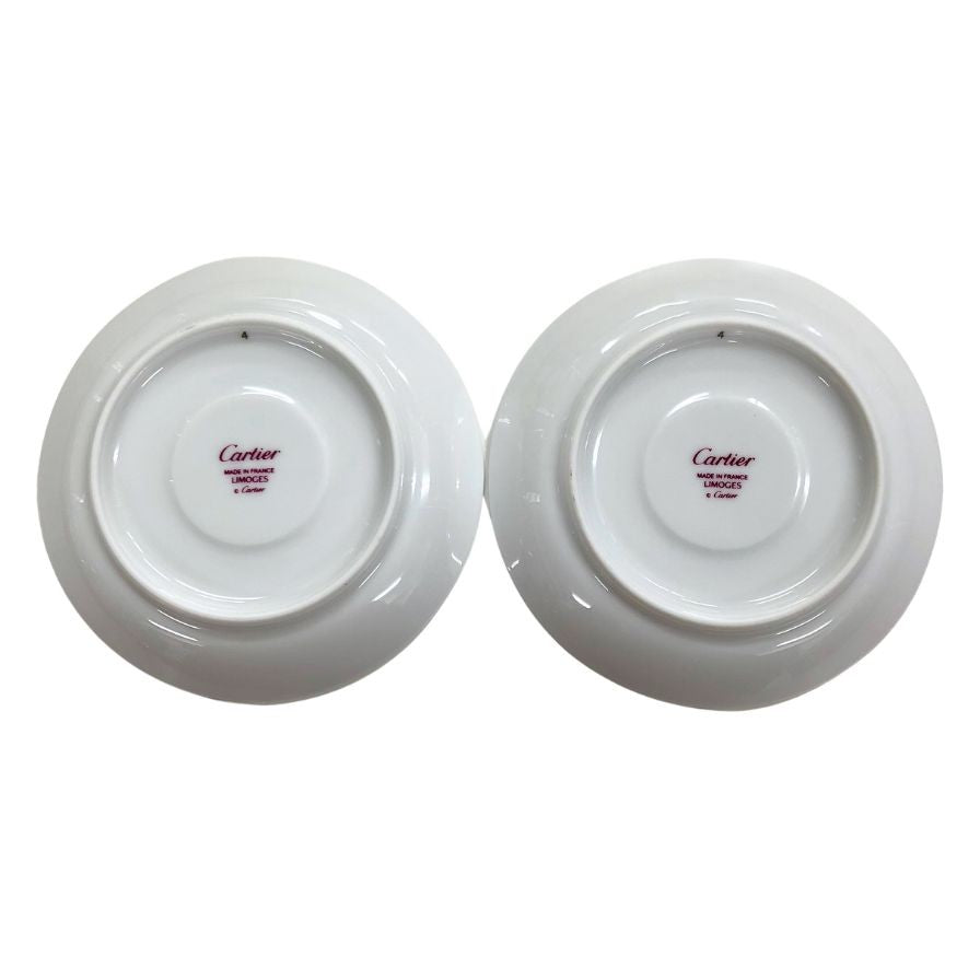 カルティエ パンテール リモージュ ミニプレートセット パンサー ブルー Cartier【AFI18】【中古】