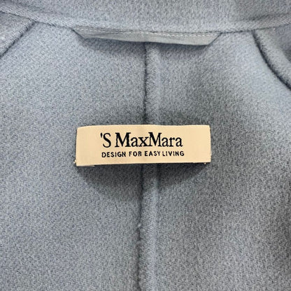 美品◆マックスマーラ ロングジレ ブルー系 レディース サイズ40 MAXMARA 【AFB38】