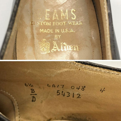 オールデン ビームス別注  54312 カーフ メンズ ブラック サイズ 6ハーフ ALDEN ビジネスシューズ 約24.5cm【LA】【中古】