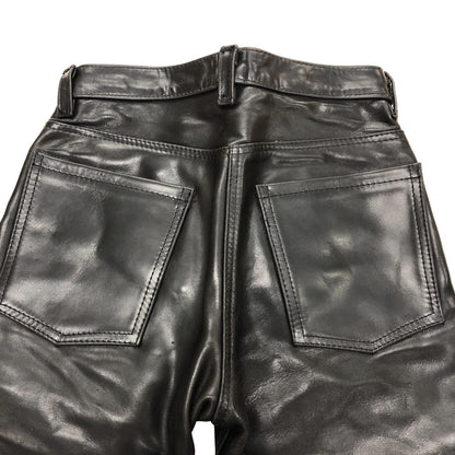 バンソン レザーパンツ ブーツカット ホースハイド MADE IN USA メンズ サイズ30 ブラック VANSON 【AFA21】