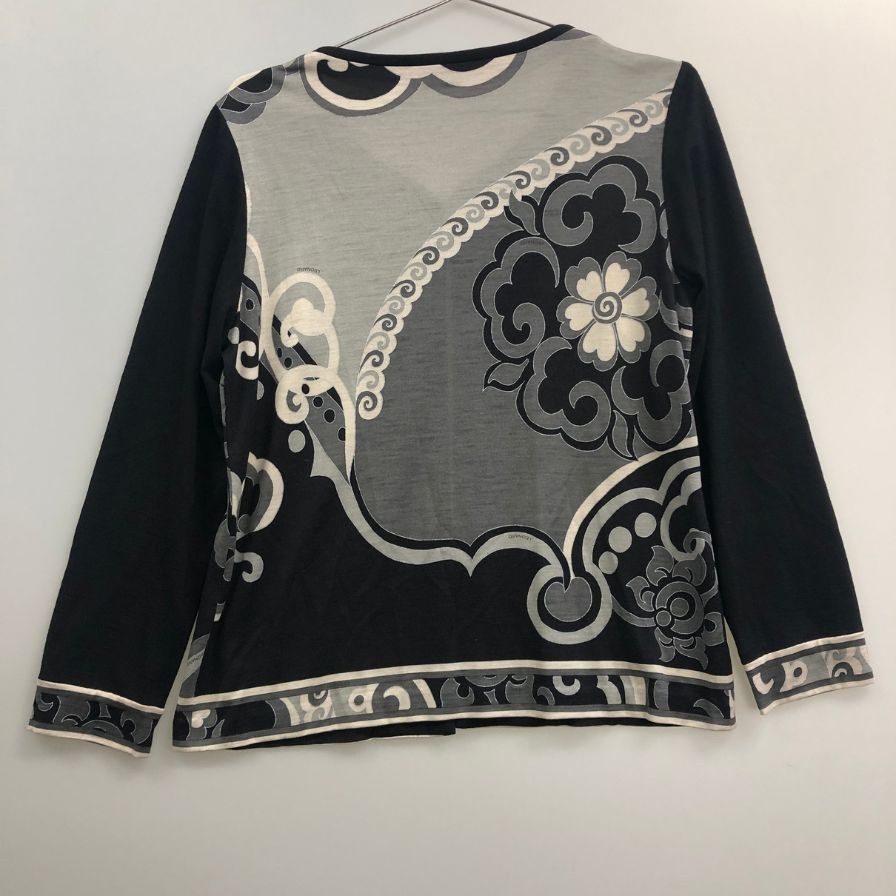 美品◆レオナール カーディガン 総柄 レディース サイズLL LEONARD 【AFB6】