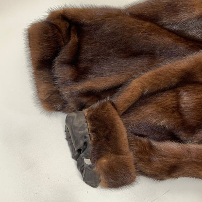 中古■エンバ アメリカンミンク ハーフコート ブラウン サイズ13 EMBA 【AFF20】