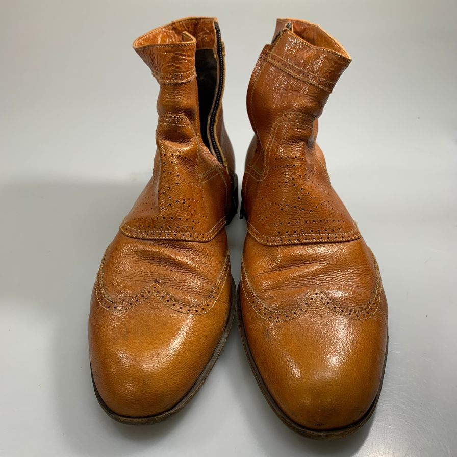 ドリス ヴァン ノッテン サイドジップブーツ ブラウン メンズ サイズ41 DRIES VAN NOTEN 約26.0cm【AFC43】