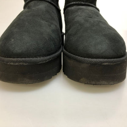 アグ ムートンブーツ M CLASSIC MINI サイズ9 ブラック メンズ UGG 約27.0cm【AFD7】