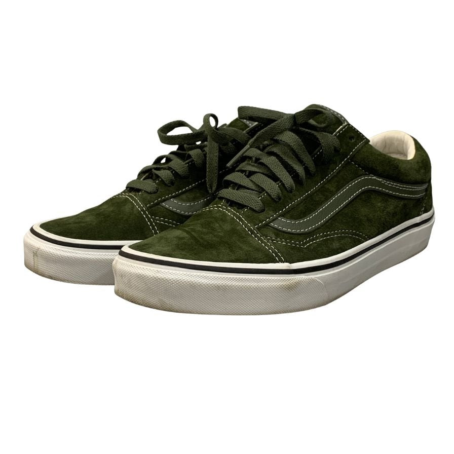 ヴァンズ バンズ スニーカー オールドスクール ピッグ スエード メンズ サイズ25cm グリーン VANS 約25.0cm【AFD7】