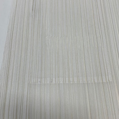 美品◆プリーツプリーズ ワンピース PP61JH126 イッセイミヤケ ポリエステル ホワイト サイズ4 レディース PLEATS PLEASE 【AFB21】