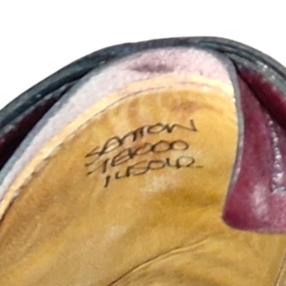 ジョンロブ レザーシューズ シートン プレーントゥ カーフ バーガンディ サイズ7E メンズ JOHN LOBB SEATON ビジネスシューズ 約26.0cm【LA】【中古】