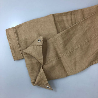 美品◆ビームス リネン シングルライダース ベージュ サイズ M BEAMS 【AFB20】