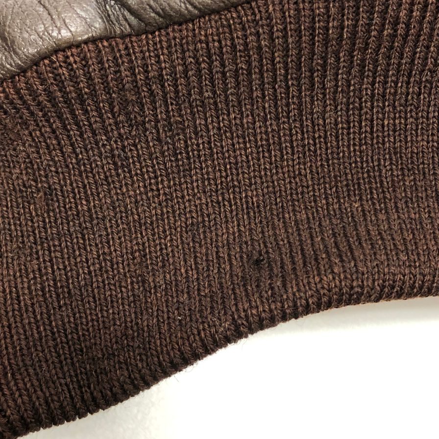 美品◆エルエルビーン ムートンジャケット レザー ライニング メンズ ブラウン サイズS L.L.Bean 【AFG1】
