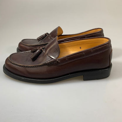 トッズ タッセルローファー カーフ ブラウン サイズ8 メンズ TOD`S 約27.0cm【AFC42】