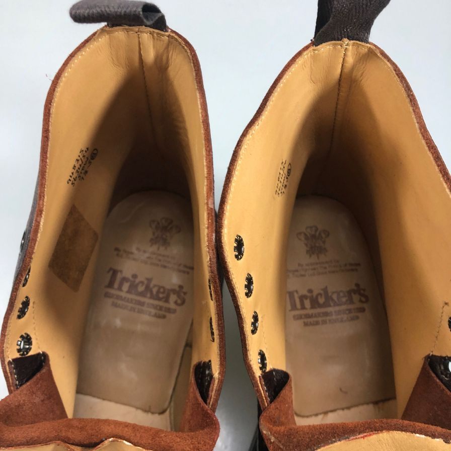 トリッカーズ ストウ カントリーブーツ グレインレザー ウイングチップ 948315 5634/54 ボルドー 7ハーフ Tricker’ｓ ブーツ 約26.0cm【LA】【中古】