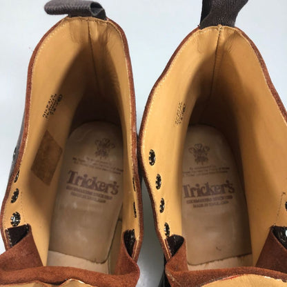 トリッカーズ ストウ カントリーブーツ グレインレザー ウイングチップ 948315 5634/54 ボルドー 7ハーフ Tricker’ｓ ブーツ 約26.0cm【LA】【中古】