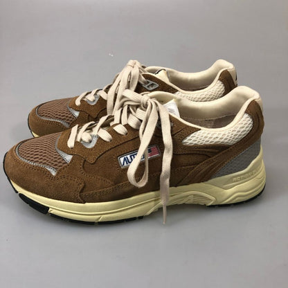 オートリー ローカットスニーカー ハイパーウェイ スエード ブラウン ユニセックス サイズ40 AUTRY HYPERWAY 約25.5cm【YB3】