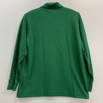 美品◆ラコステ クラシックフィット 長袖ポロシャツ メンズ サイズ USL グリーン LACOSTE 【AFB9】