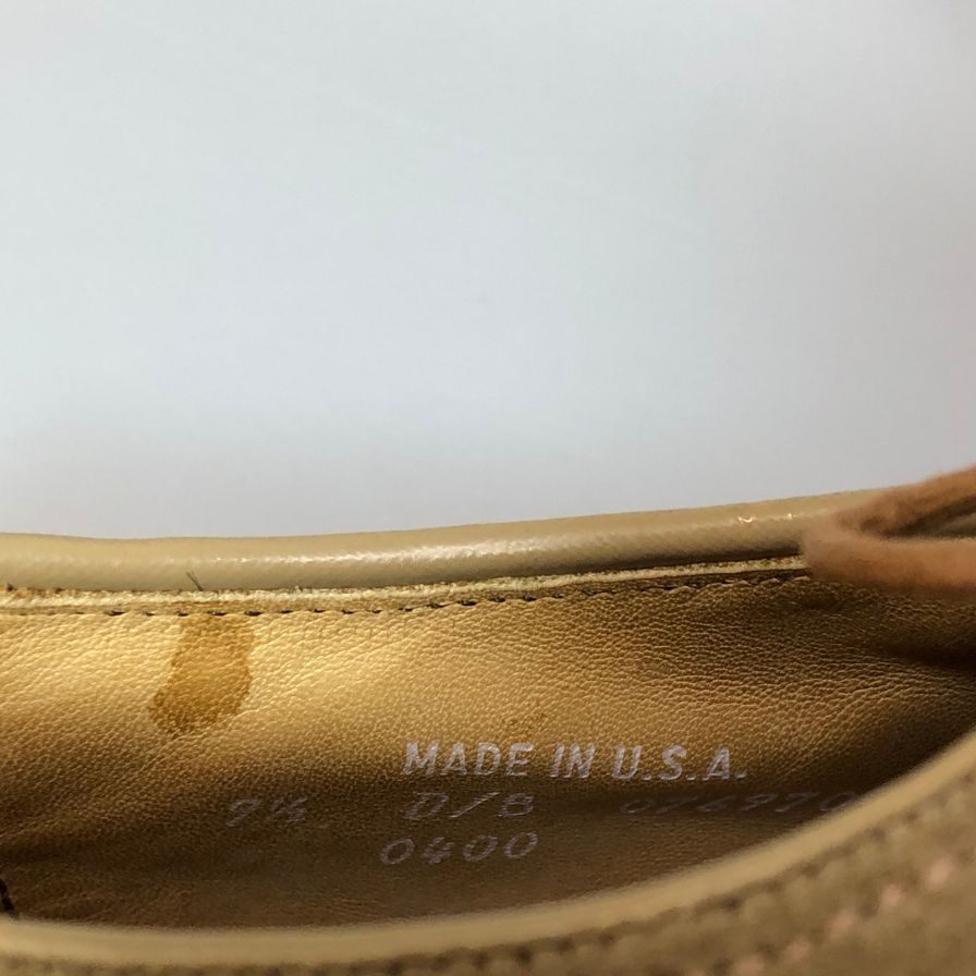 ブルックスブラザーズ レザーシューズ ウォークオーバー別注 プレーントゥ スエード サイズUS9.5D Brooks Brothers 約27.5cm【AFC5】