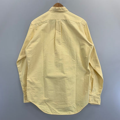 美品◆ポロラルフローレン ボタンダウンシャツ 90年S オールド イエロー メンズ サイズ15.5 Polo Ralph Lauren 【AFA21】