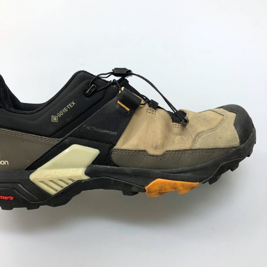 サロモン スニーカー エックス ウルトラ 4 トレッキング シューズ ゴアテックス 登山靴 ベージュ ブラック メンズ サイズ27cm Salomon X URTRA 約27.0cm【AFC41-2】