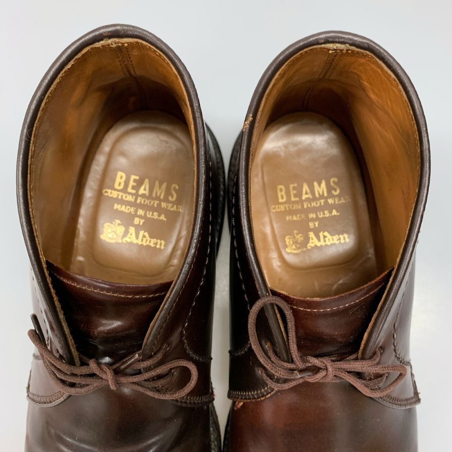 オールデン ビームス別注 レザーシューズ 1339 コードバン ブラウン UK6B メンズ ALDEN ビジネスシューズ 約24.0cm【LA】【中古】