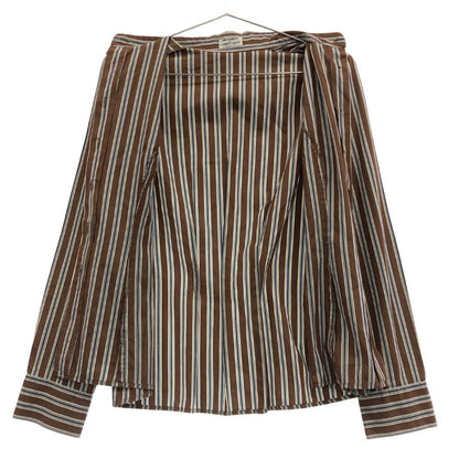 極美品◆フィロソフィーディアルベルタフェレッティ 長袖シャツ ストライプ レディース サイズI40 PHILOSOPHY di ALBERTA FERRETTI 【AFB39】