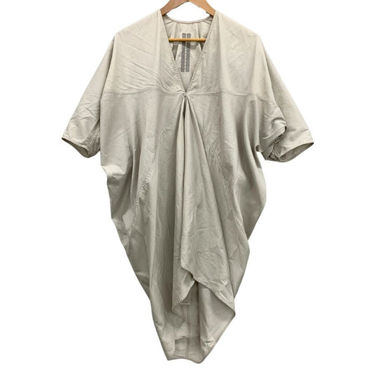 美品◆リックオウエンス Vネック ワンピース RP19S6531-SC サイズ38 ベージュ レディース Rick Owens 【AFB1】