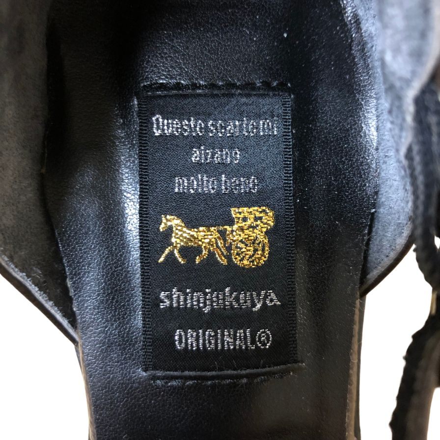 新宿屋 レザーパンプス オーストリッチ 4740-085 23.5cm レディース shinjukuya 約23.5cm【7F2-1】