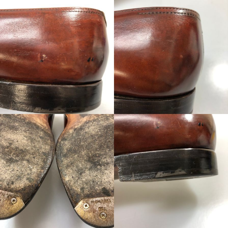 ジョンロブ フェンコート コインローファー メンズ サイズ7.5E ブラウン JOHN LOBB ローファー 約26.0cm【LA】【中古】