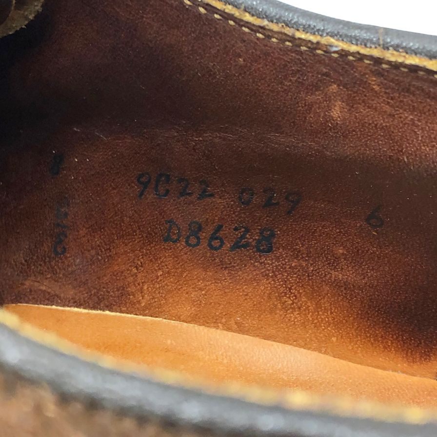オールデン D8628 レザーシューズ Uチップ スエード メンズ サイズ８ ブラウン ALDEN ビジネスシューズ 約26.0cm【LA】【中古】