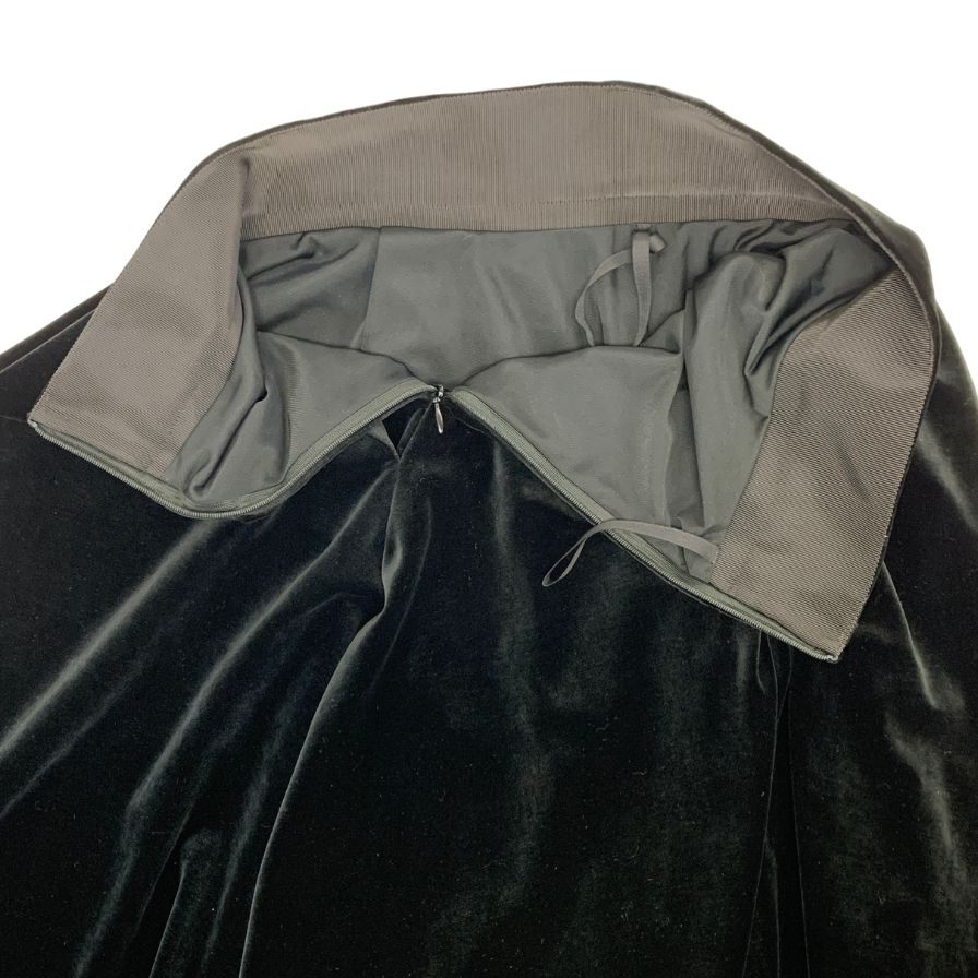 ベロアノアールフォーフォクシーニューヨーク ベロアスカート レディース ブラック サイズ38 VELOUR NOIR BY FOXEY NEW YORK【AFB20】