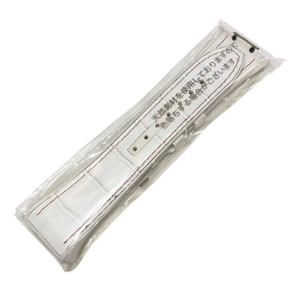 フランクミュラー ヴァンガード V45用 クロコ ラバーバンド メンズ ホワイト FRANCK MULLER【AFI7】