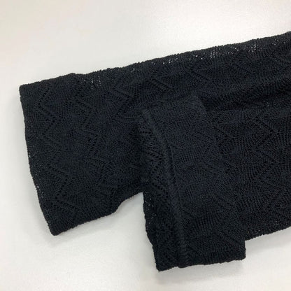 美品◆ミッソーニ ニットカーディガン レース ブラック レディース サイズ40 MISSONI 【AFB14】